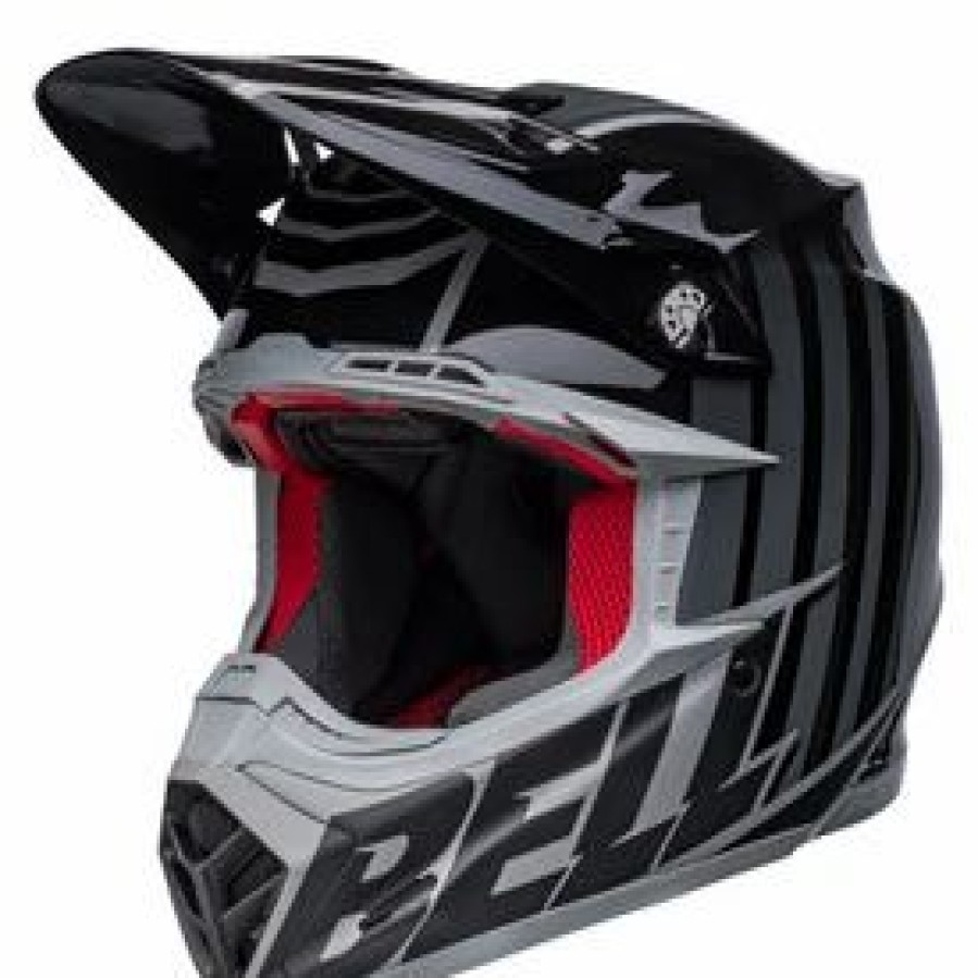 Helmets * | Bell Moto-9S Flex Sprint Helmet Small Matte/Gloss Black/Grey Matte/Gloss Black/Grey (Closeout)