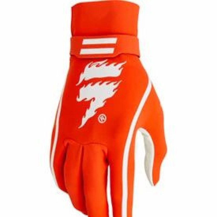 Gloves * | Shift 3Lack Label Veem Invisible Gloves Orange/White (Closeout)