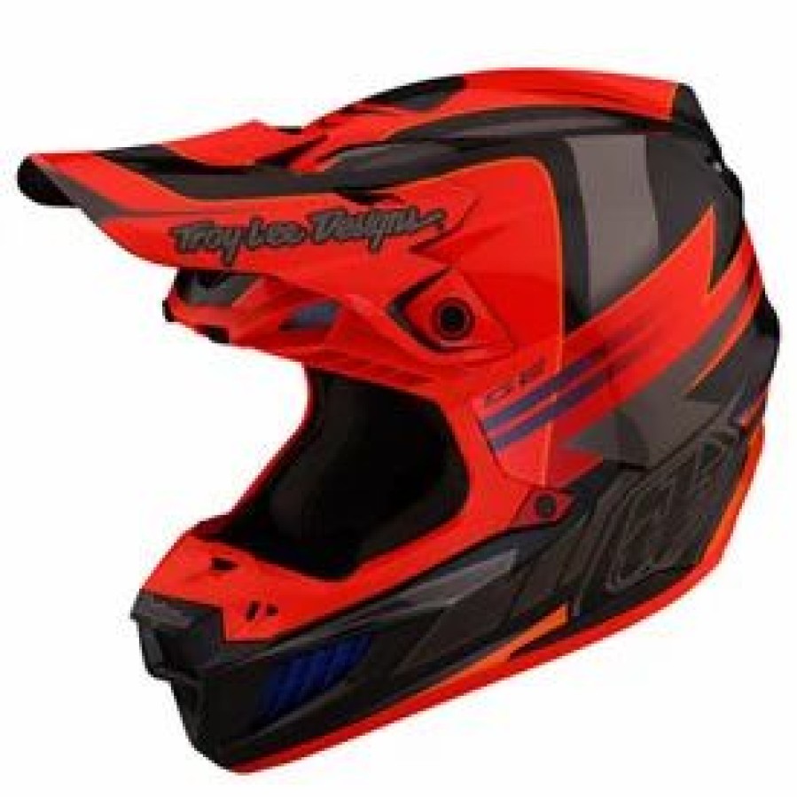 Helmets * | Troy-Lee Troy Lee Se5 Saber Carbon Mips Helmet Rocket Red