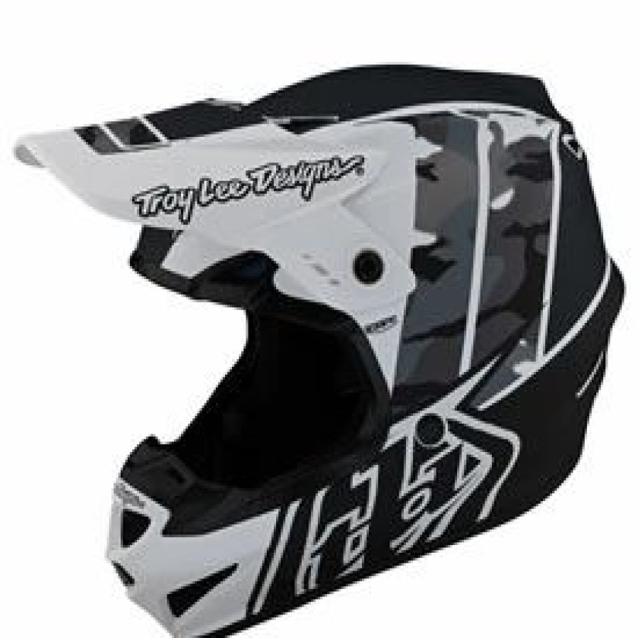 Helmets * | Troy-Lee Troy Lee Youth Gp Nova Camo Helmet White