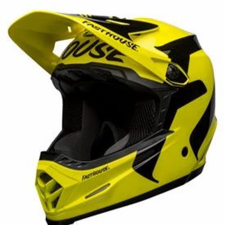 Helmets * | Bell Youth Moto-9 Fasthouse Newhall Mips Helmet Hi-Viz/Black (Closeout)