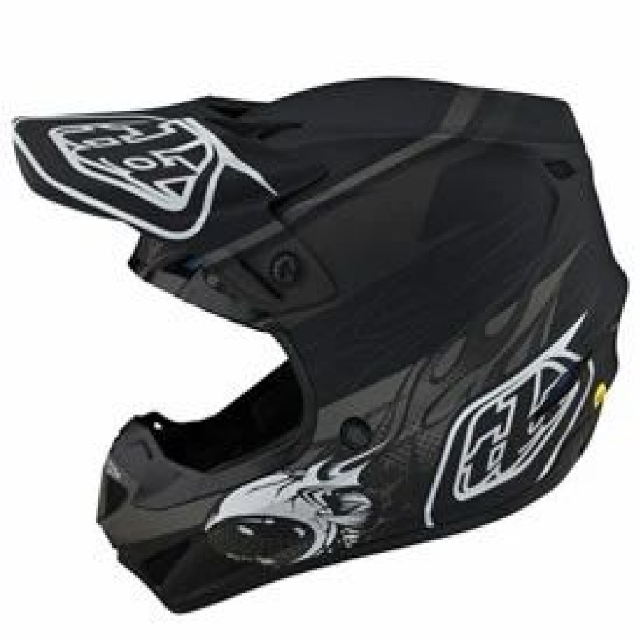 Helmets * | Troy-Lee Troy Lee Youth Se4 Skooly Mips Helmet Large /Yellow