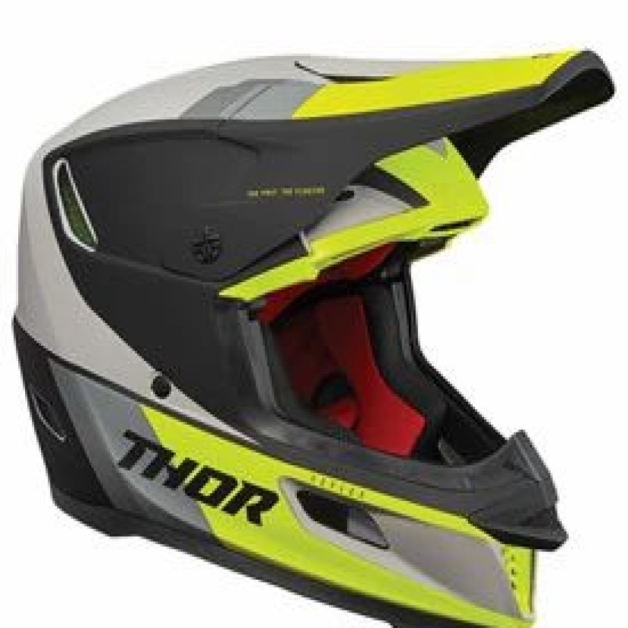 Helmets * | Thor Reflex Apex Mips Helmet Acid/Grey