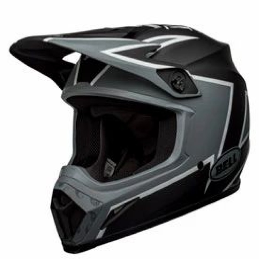 Helmets * | Bell Mx-9 Twitch Mips Helmet Black/Grey/White