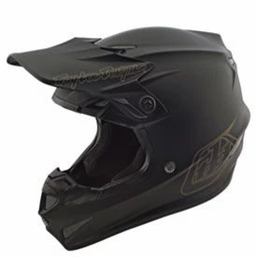 Helmets * | Troy-Lee Troy Lee Youth Se4 Mips Helmet Midnight Black