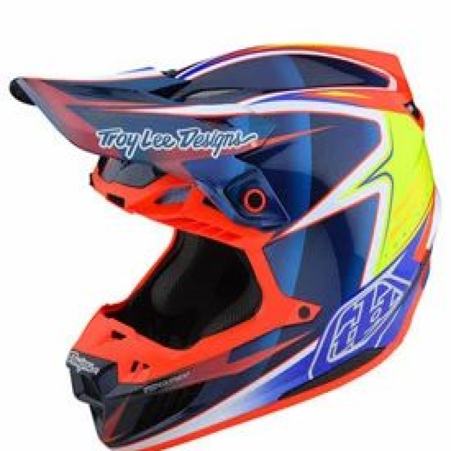 Helmets * | Troy-Lee Troy Lee Se5 Lines Carbon Mips Helmet