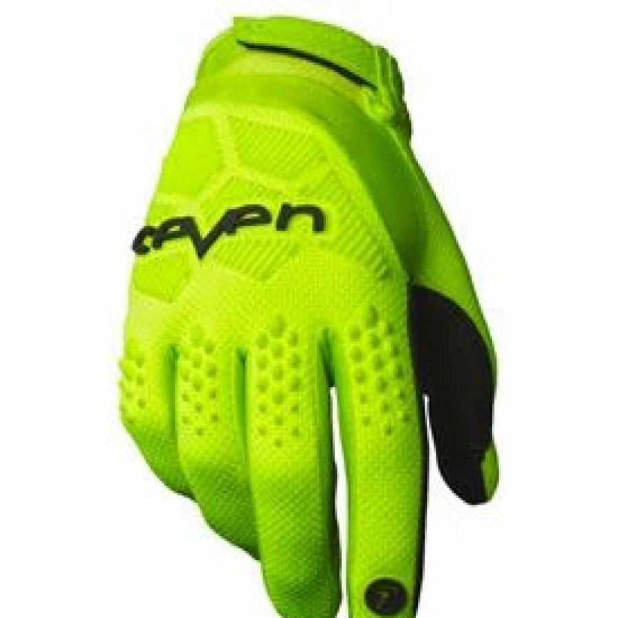 Gloves * | Seven Rival Gloves Small Flo Yellow