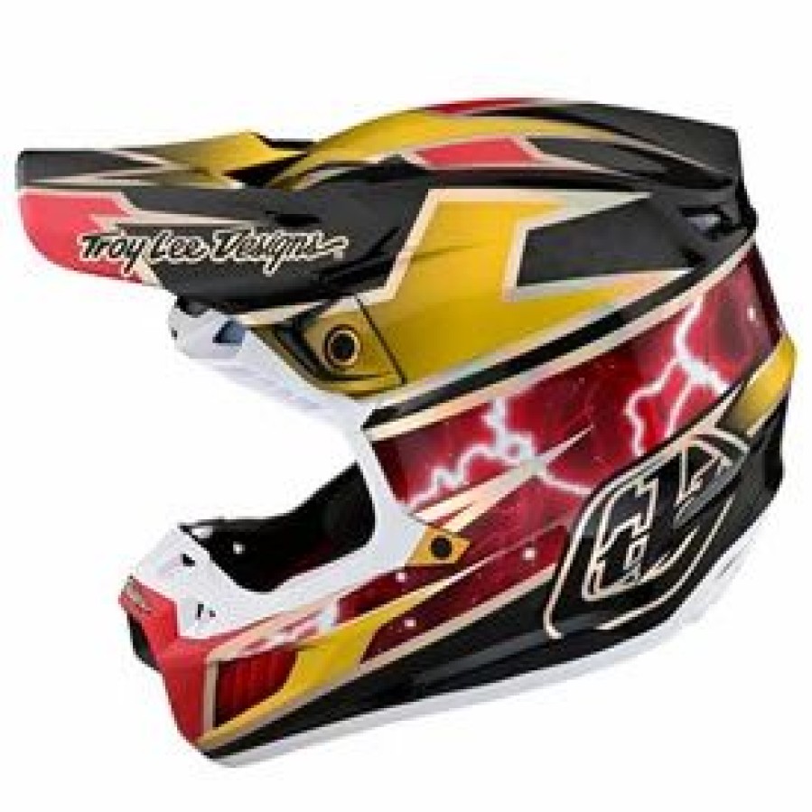 Helmets * | Troy-Lee Troy Lee Se5 Lightning Carbon Mips Helmet