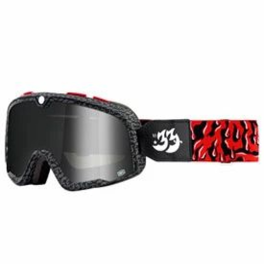 Goggles * | 100 100% Barstow Goggle Oceanside Frame/Persimmon Lens