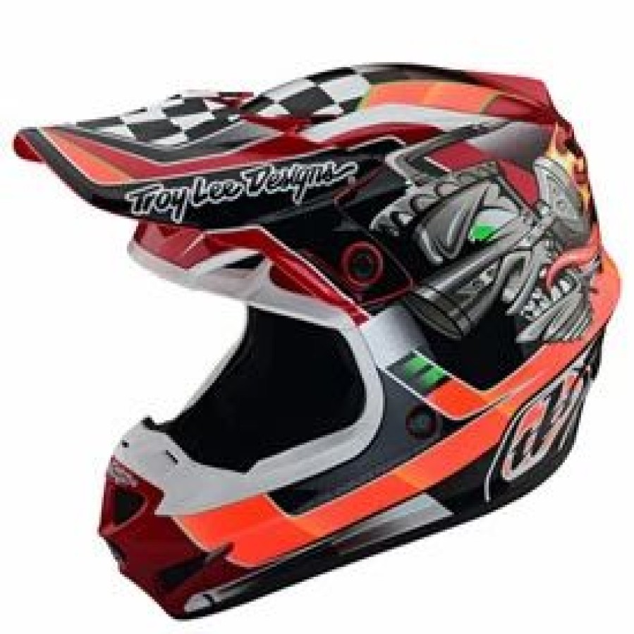 Helmets * | Troy-Lee Troy Lee Youth Se4 Carb Mips Helmet Black