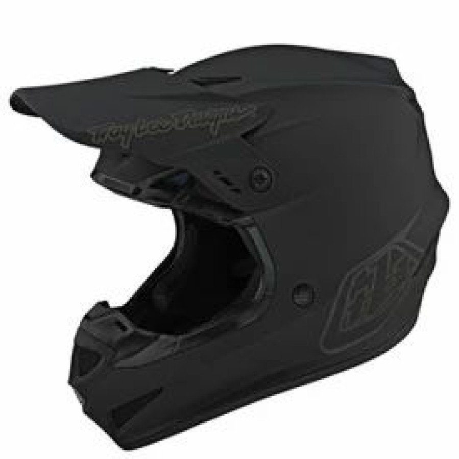 Helmets * | Troy-Lee Troy Lee Youth Gp Mono Helmet Black