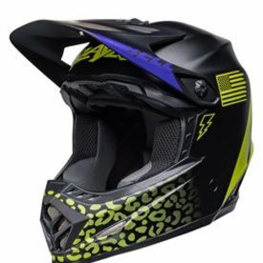 Helmets * | Bell Youth Moto-9 Slayco Mips Helmet Small/Medium Matte Black/Hi-Viz Yellow