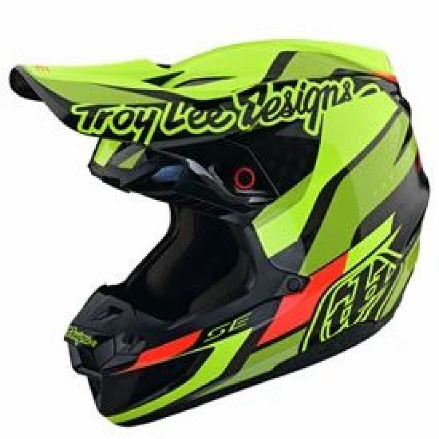 Helmets * | Troy-Lee Troy Lee Se5 Omega Carbon Mips Helmet Black/Flo Yellow