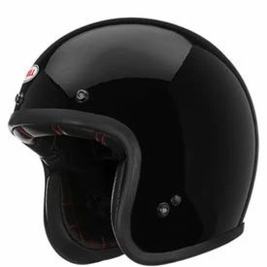 Helmets * | Bell Custom 500 Solid Open-Face Motorcycle Helmet