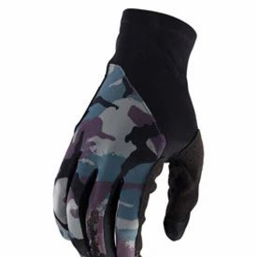 Gloves * | Troy-Lee Troy Lee Flowline Camo Gloves Army Green