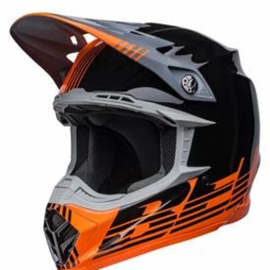 Helmets * | Bell Moto-9 Louver Mips Helmet Medium Black/Orange